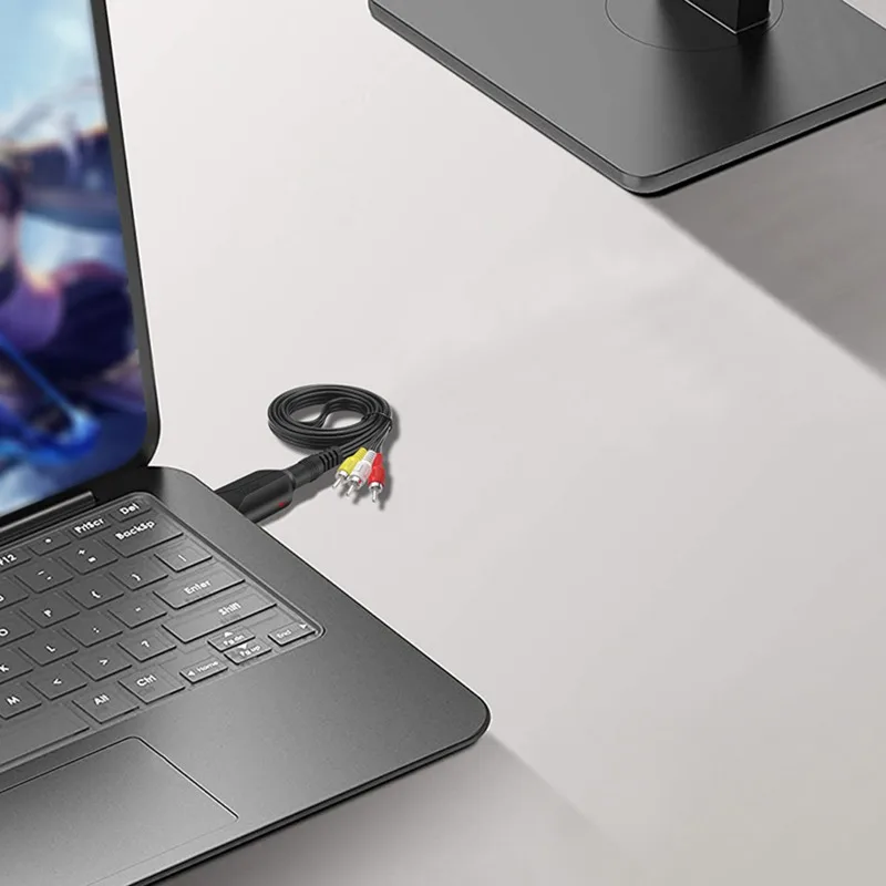 Кабель-адаптер для HD TV USB C к 3RCA видео AV A/V преобразователь 60 см кабель Папа-папа