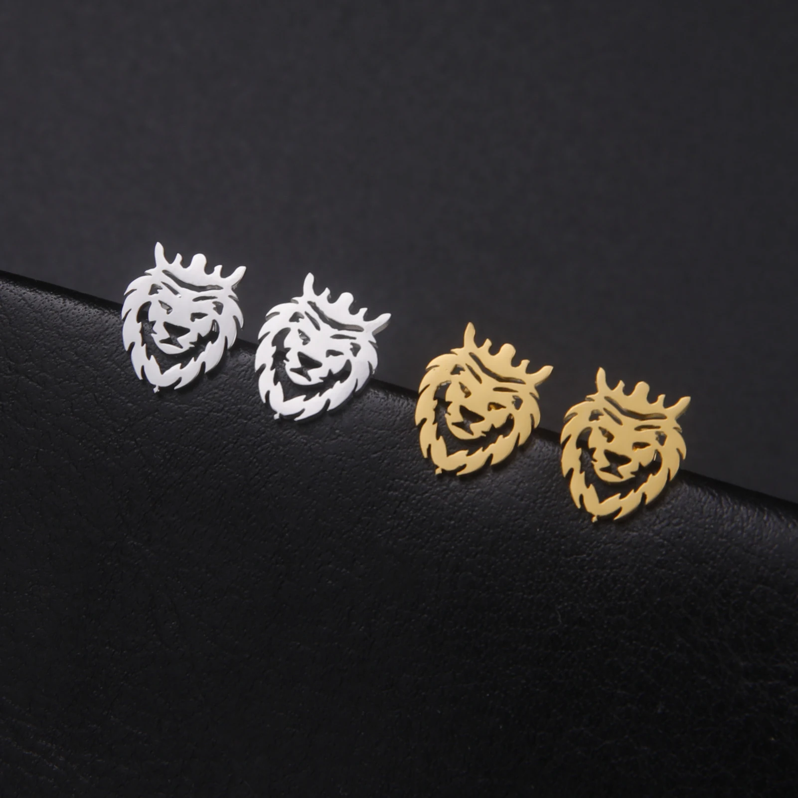 LIKGREAT изысканные серьги-гвоздики с животными из нержавеющей стали для женщин