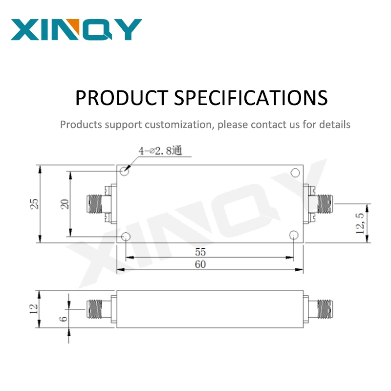 Золотой продавец XINQY XQY-HPF-1018-20WC-SE RF-диапазонный фильтр 10–18 ГГц, 10 Вт, 50 с вставными потерями 3,0 дБ для телекоммуникационных аэрокосмических систем (art.: 3920d43100eee) - 3920d43100eee