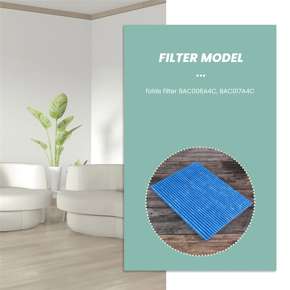 Подходит для фильтра очистителя воздуха Daikin Mc70Kmv2 Mck57Lmv2 Bac006A4C плиссированный