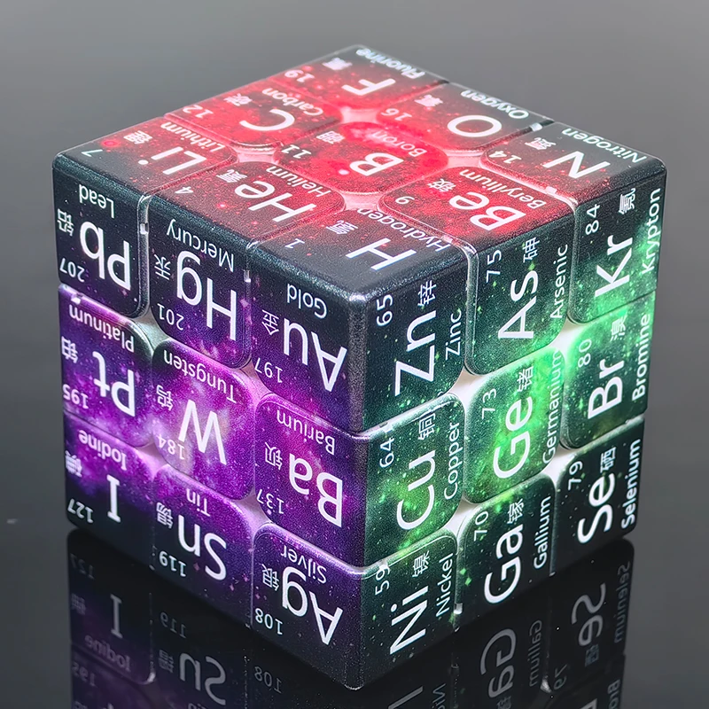 

3D Printing 3x3x3 Magic Puzzle Cube Chemical Element Cube 3x3 Cube Magic Cubes Fidget Toys Children's Gifts Educational Toys