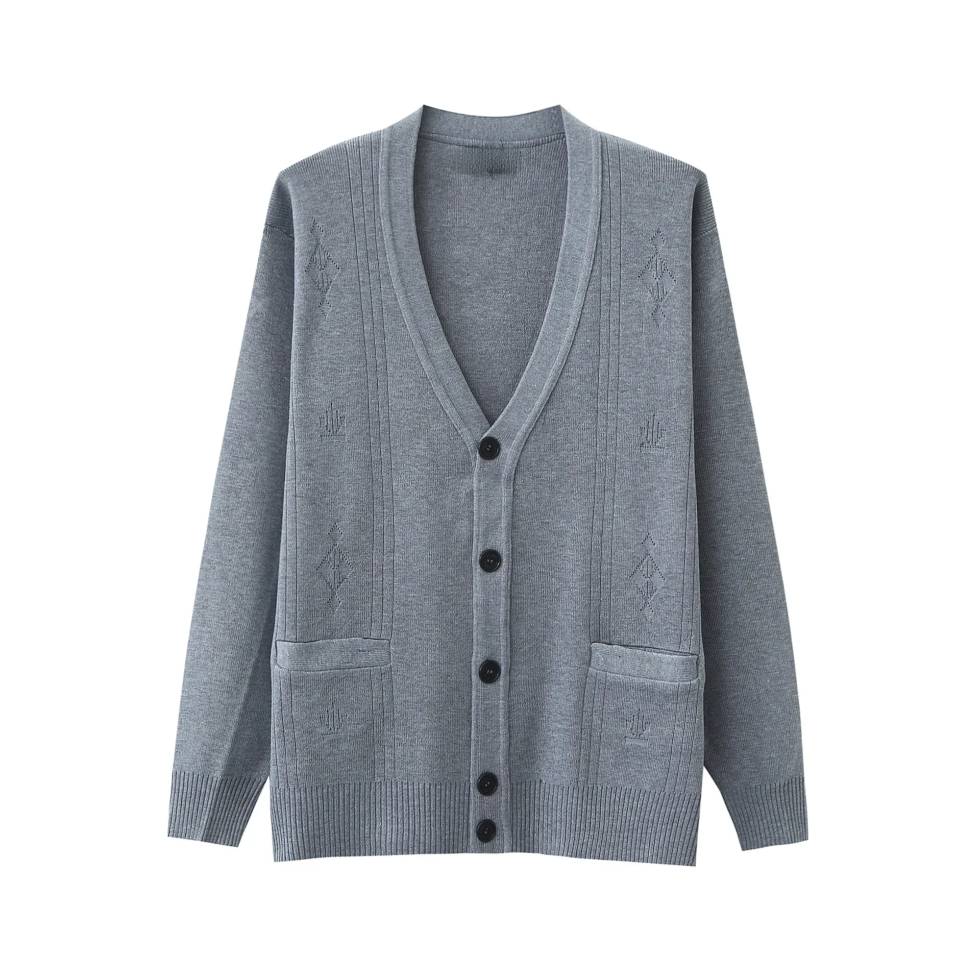 Весенне-осенний стильный кардиган Jk свитер в консервативном стиле вязаный топ с