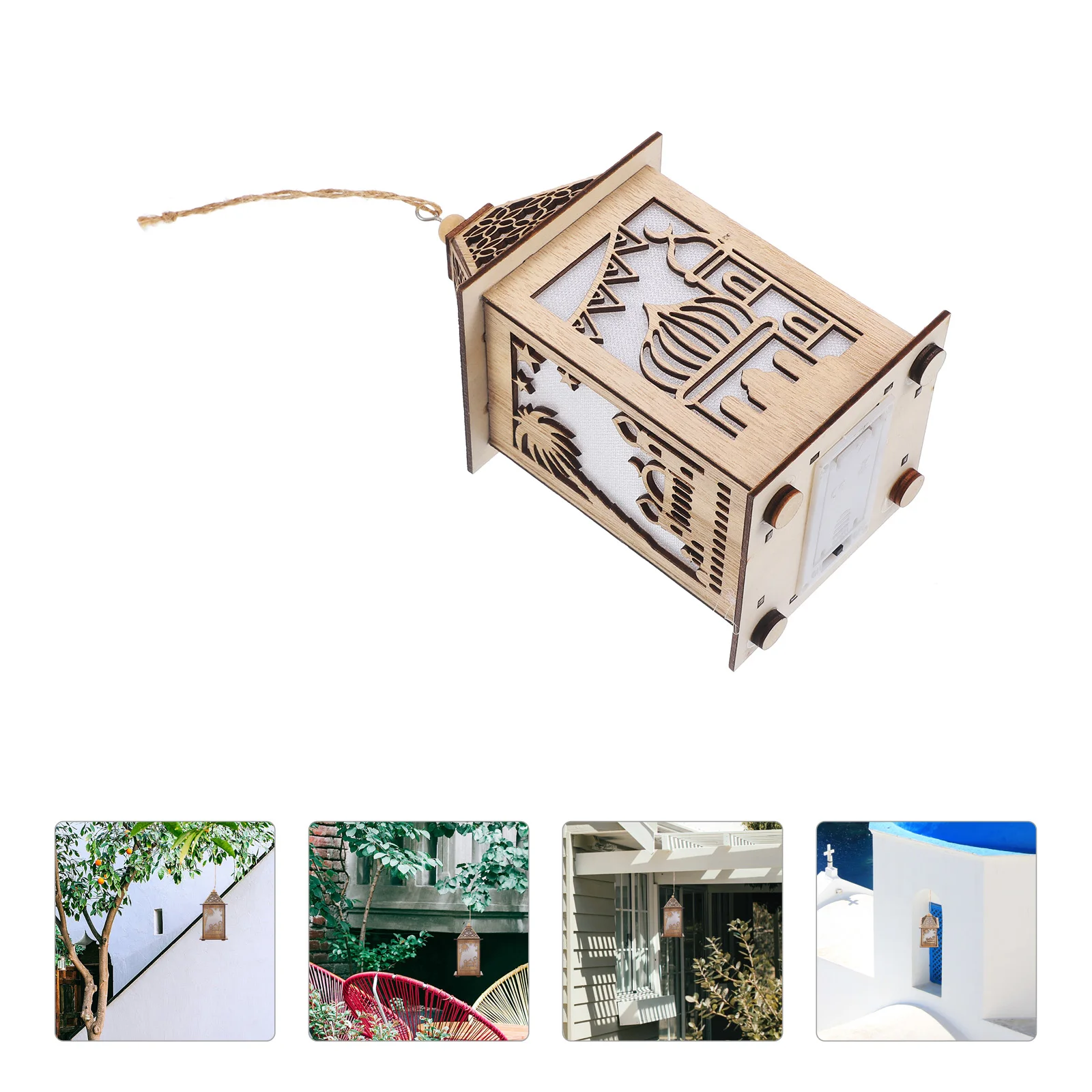 

Decoraciones Para Baños Hanging Landscape Light Muslim Ornament LED Modeling Lanterns Decorative Lights