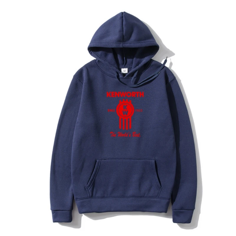 

KENWORTHRUCK LOGO Black Hoody Men Brand Clothihng Hoodys Quality Fashion Mens Hoodie 100% Cotton Plus Autumn Summer new