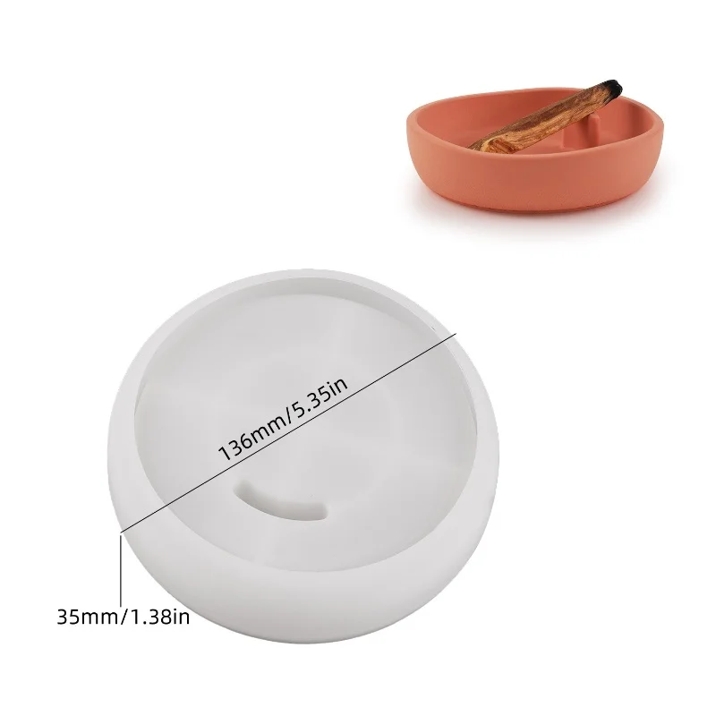 Необычный поднос для ароматерапии силиконовая форма сделай сам гипсовая тарелка