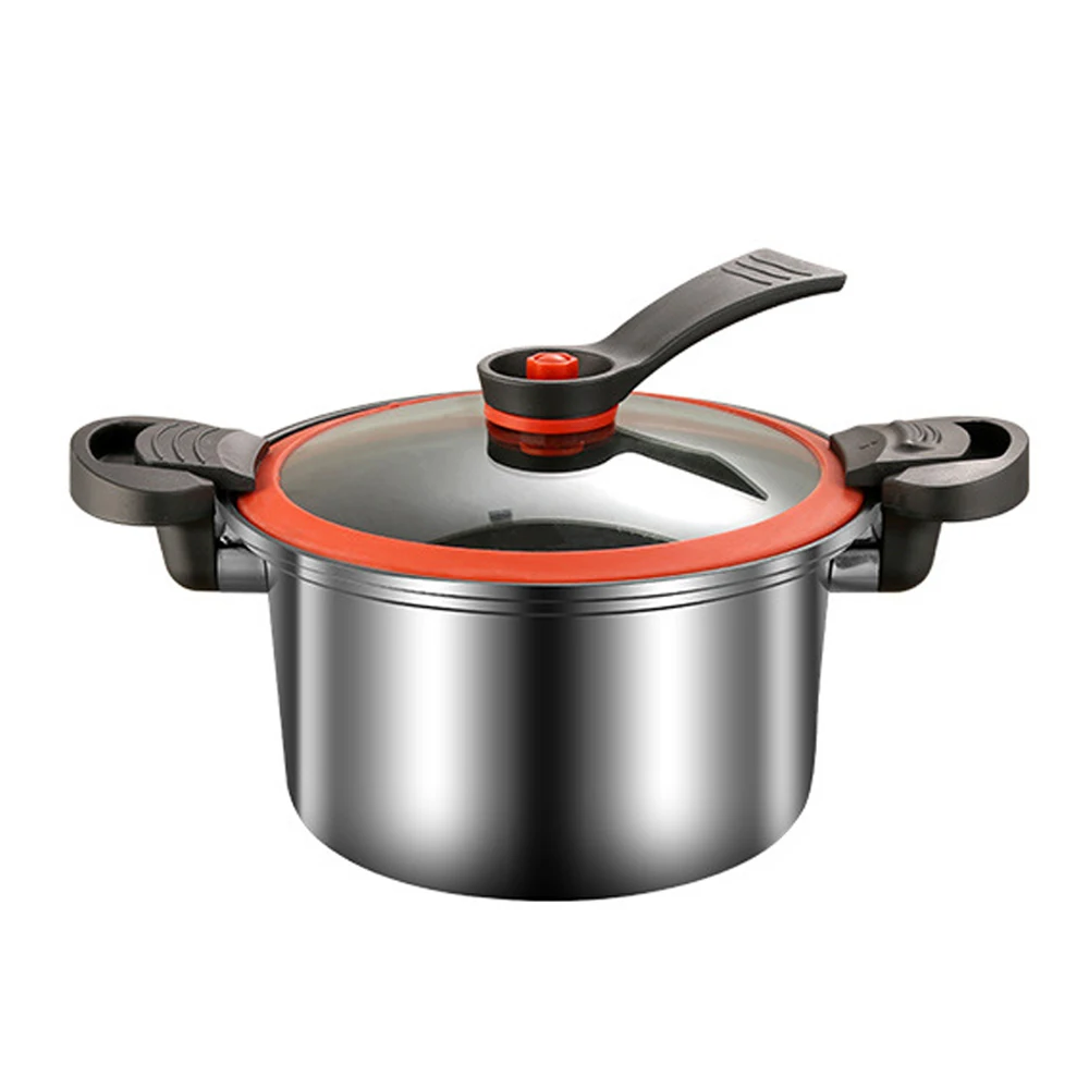 

Stainless Steel Micro pressure cooker Household Explosion-proof Stew Pot Quick Heating Cooking Machine Push-pull lock