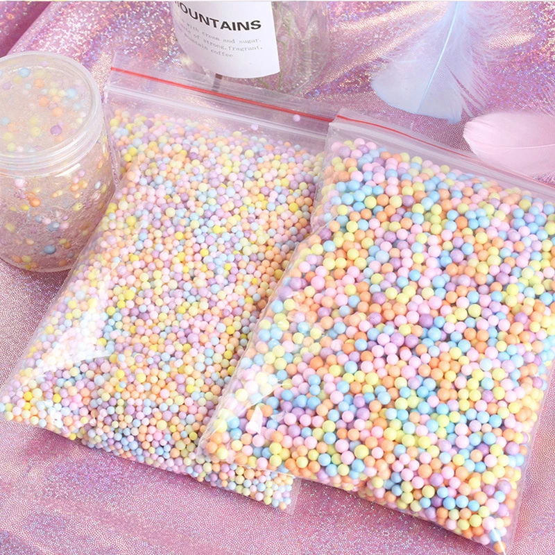 10g-100g Macarone Color Foam Balls Filler Gift Box Filing Polystyrene Bead DIY Toy Cand Boxes Decoration Accessiories - купить по