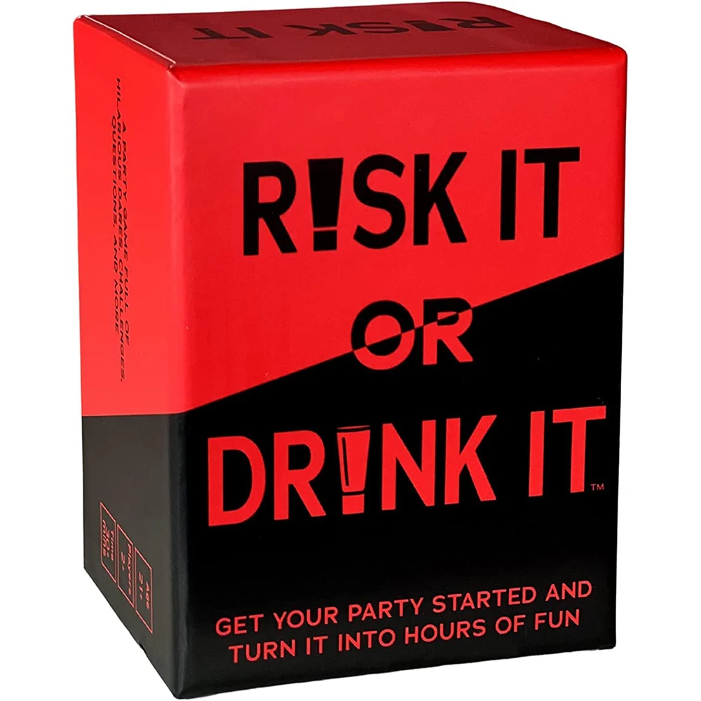 Веселая Карточная Игра Для Колледжа Питье Risky Or Drink — Ночная Со Сложным Заданием