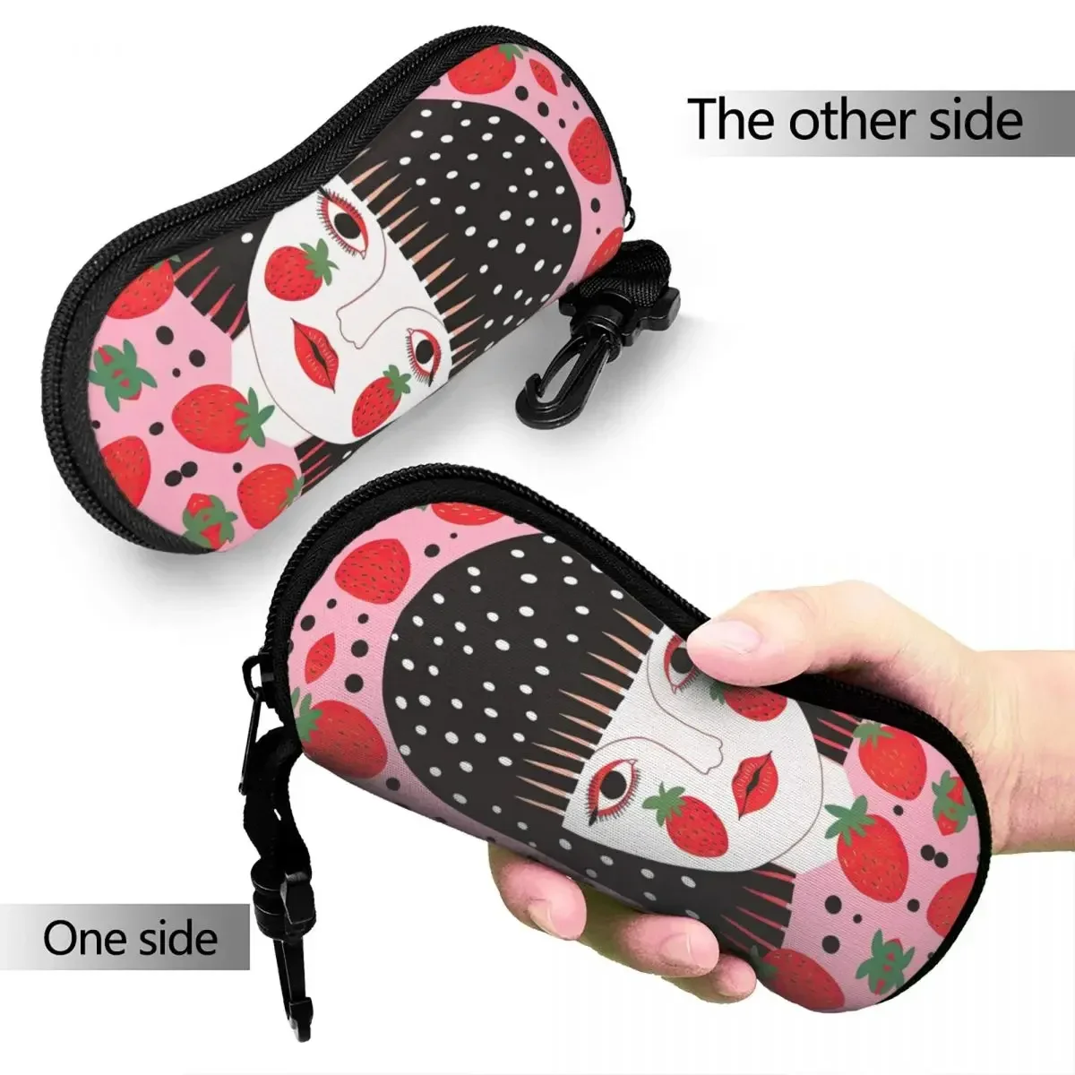 Yayoi Kusama стильный футляр для очков путешествий клубничная девушка современное