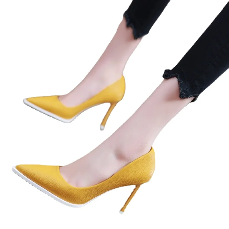 

Women's Shoes Pumps High Heels Sexy Stiletto Elegant Woman Pointed White Designer Luxury Slip-on Bridal Stripper Party Dresses
