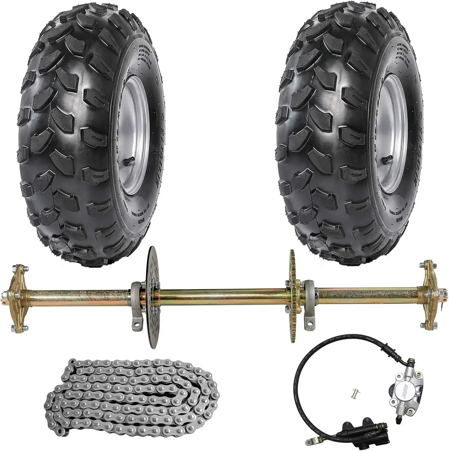 Для Go Kart Drift Trike Buggy ATV Quad 32 "комплект задней оси 428 41T звездочка и 2 шт. 19x7-8 "колеса