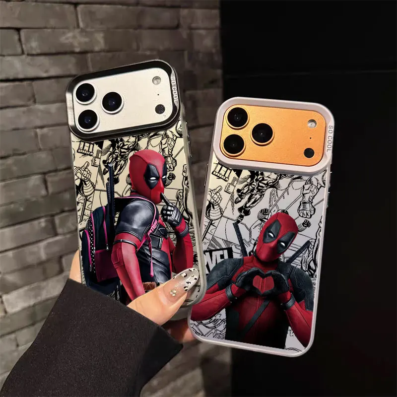 Фото Чехол для телефона Apple iPhone 17 Air 16E 15 14 Plus 13 12 11 Pro Max Mini, забавный чехол-футляр Marvel Deadpool №2