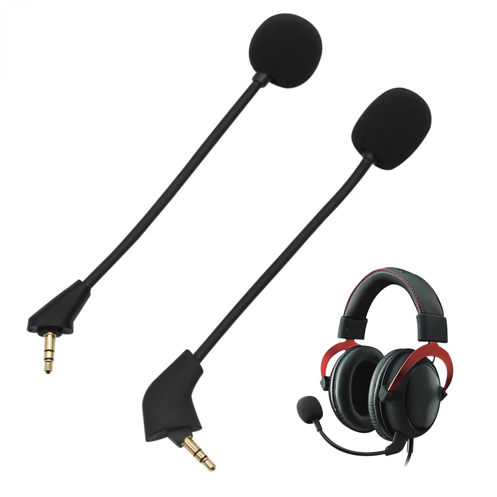 

Replacement Game Mic 3.5mm Microphone for Kingston HyperX Cloud 2 II X Core Pro Silver Cloudx Alpha S Cloud9 9 C9 Gaming Headset