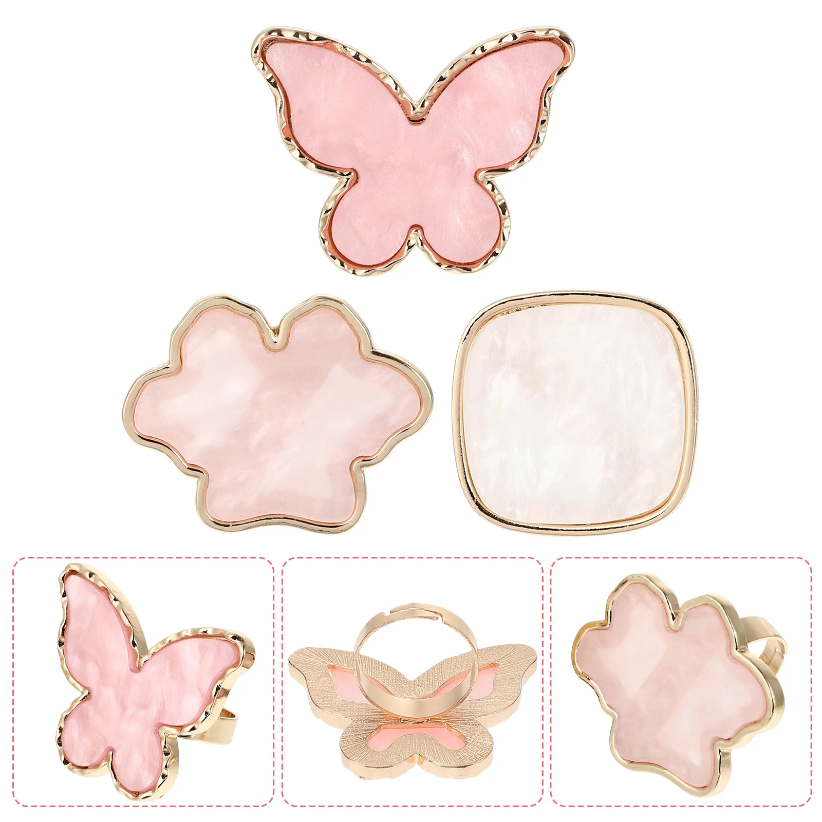 4 шт. палитра для ногтей краска гель-лак лоток смешивания блестящее кольцо