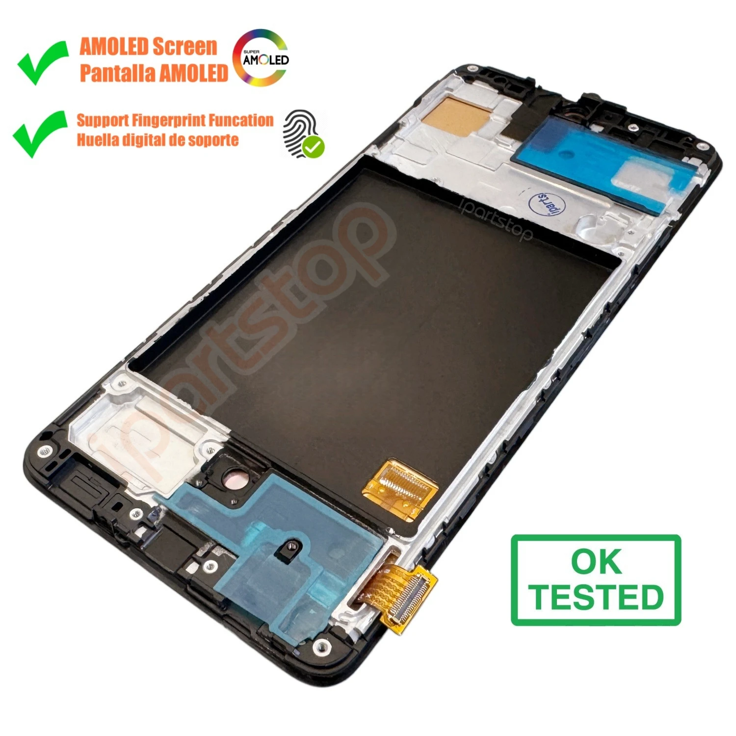 Фото Запасной AMOLED-дисплей iParts для Samsung Galaxy A51 4G SM-A515 A515F A515U A515FD, OLED-сенсорный экран в сборе с рамкой №3