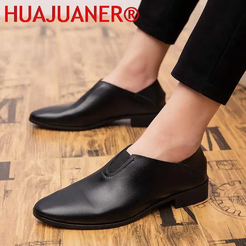 

Winter Autumn Elegantes Casual Leather Loafers Gentleman Shoes for Mens Monk Strap Moccasins Fashion Male Flats Shoes