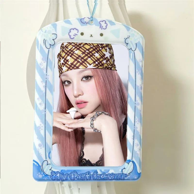 KPOP Blue Puppy Jumbo A4 Держатель для карт Маленький органайзер Звезда Фоторамка дисплея