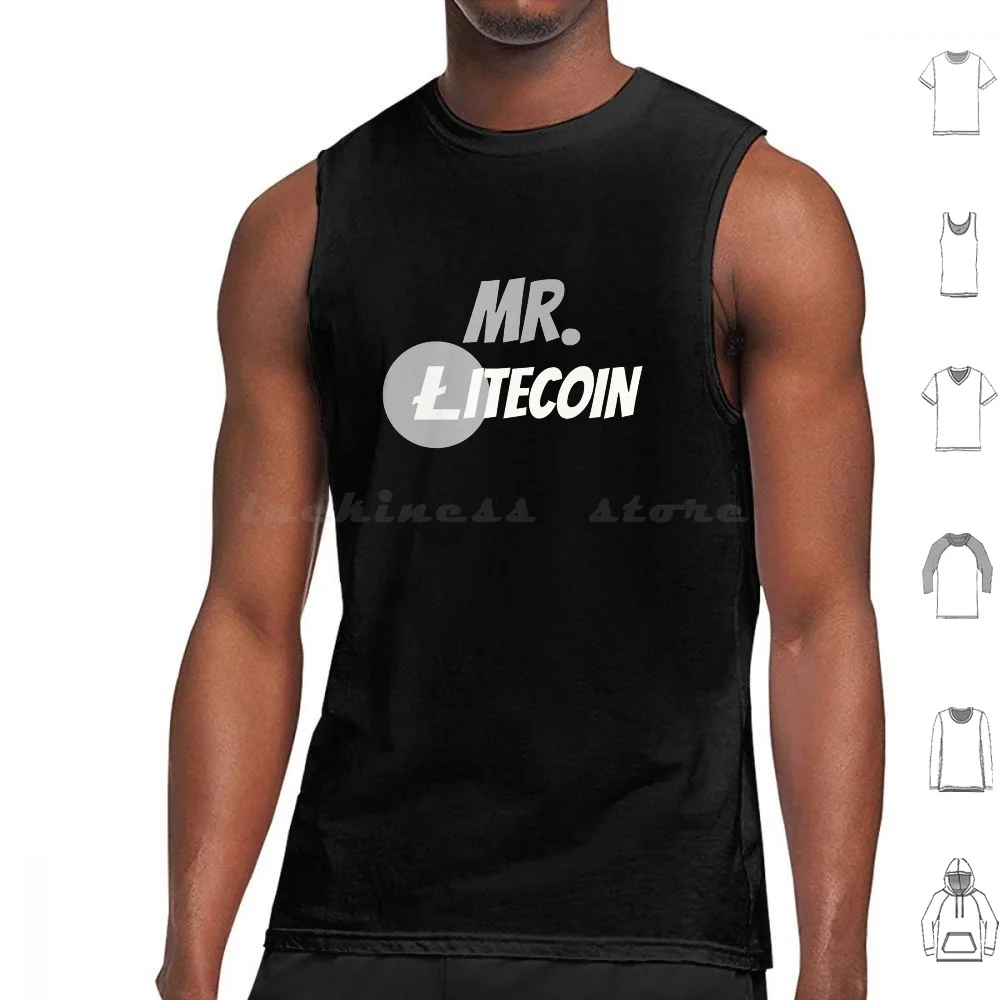 

Mr. Litecoin Crypto Currency Ltc Blockchain Shirt Tank Tops Vest Sleeveless Mr Litecoin Crypto Currency Ltc Blockchain