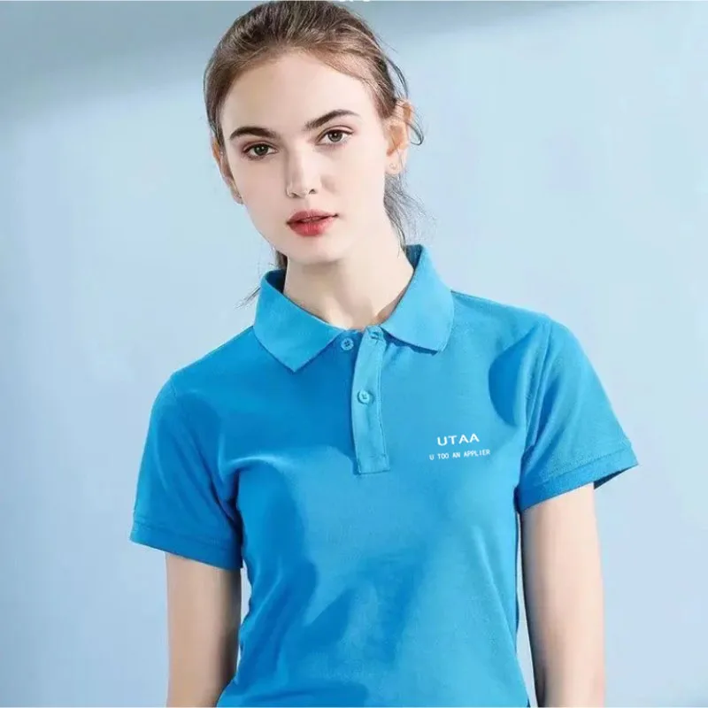 23 summer new breathable golf UTAA brand Polo shirt ladies casual short-sleeved summer ladies Polo shirt sports T-shirt.