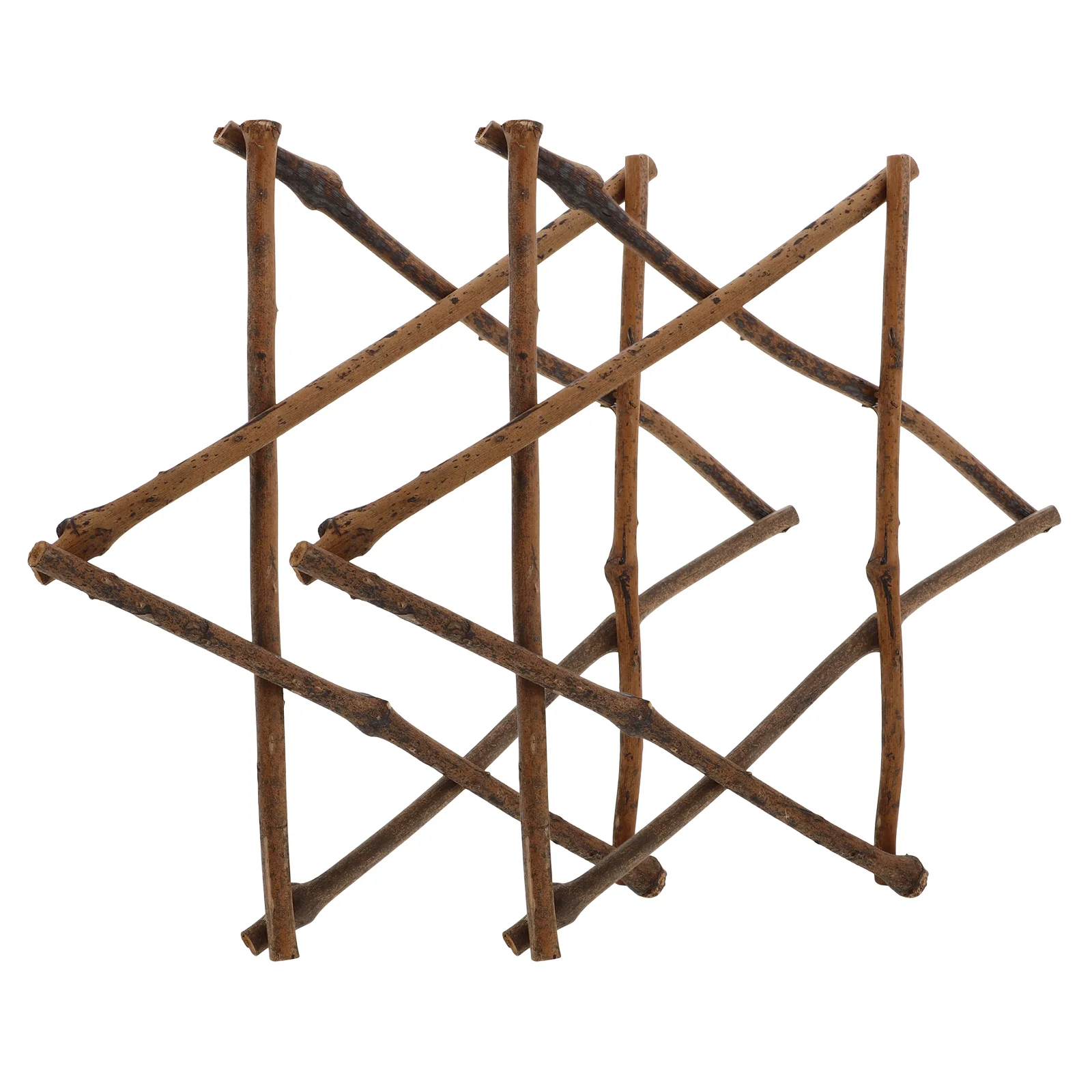 2 шт. рождественские украшения для окон шестиконечная звезда рама из ротанга