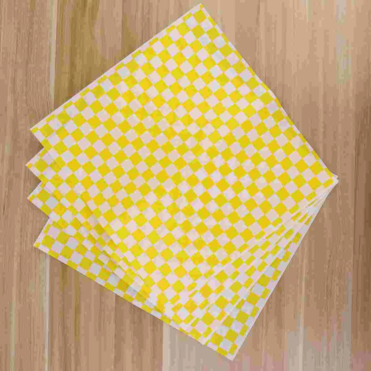 

Paper Deli Sheets Basket Wrap Liner Liners Sandwich Wrapping Wax Baking Fryer Air Burger Wrapper Checkered Sheet Grease
