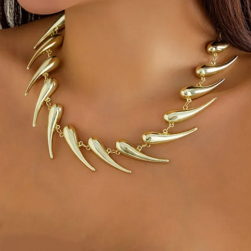 Ожерелье Draweye в стиле хип-хоп для женщин ожерелья американском ретро-панк женские