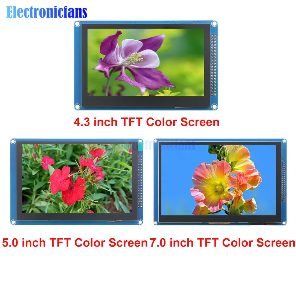 

4.3 Inch 5.0" 7.0" 800x480 480*272 Parallel TFT LCD Module GT911 XPT2046 Chip Display Screen Resistive Capacitive Touch Panel