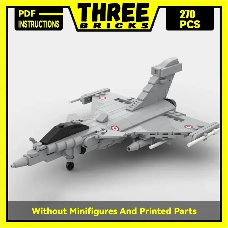 Конструктор Moc военная модель масштаба 1:72 Rafale C истребителя технологические