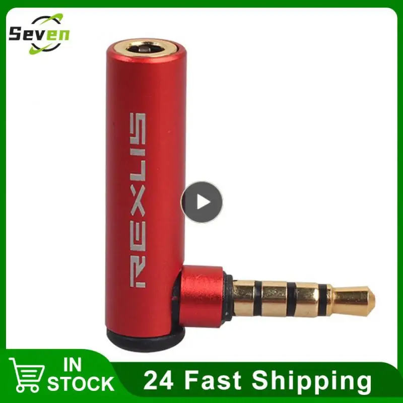 

2/4/6PCS Universal 3.5mm Male To Female 90 Degree Right Angled Adapter Converter Headphone Audio Microphone Jack Stereo Plug