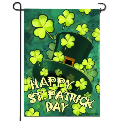 Фото Садовый флаг Anley Premium Happy St. Patrick's Day, двусторонний, 18 x 12,5 дюймов, ZZU WWL IIC №1