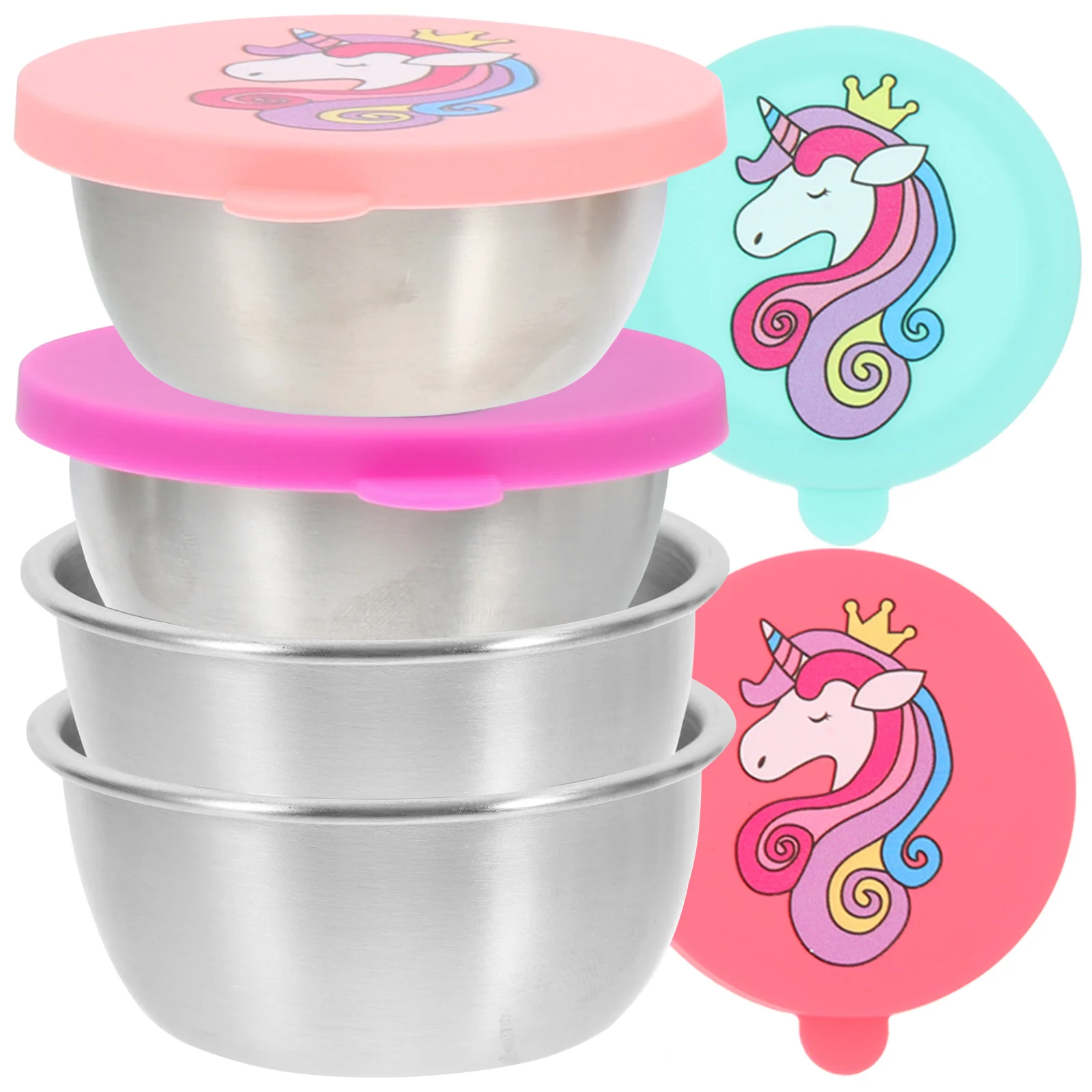 

Sauce Bowl Cups Bowls Dipping Containers Stainless Steel Condiment Dish Metal Dishes Lidsdessert Seasoning Dip Serving Appetizer