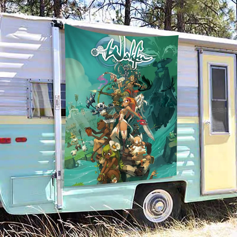 W-Wakfu Game Advanced Printing Коммерческий рекламный флаг баннер для вечеринок