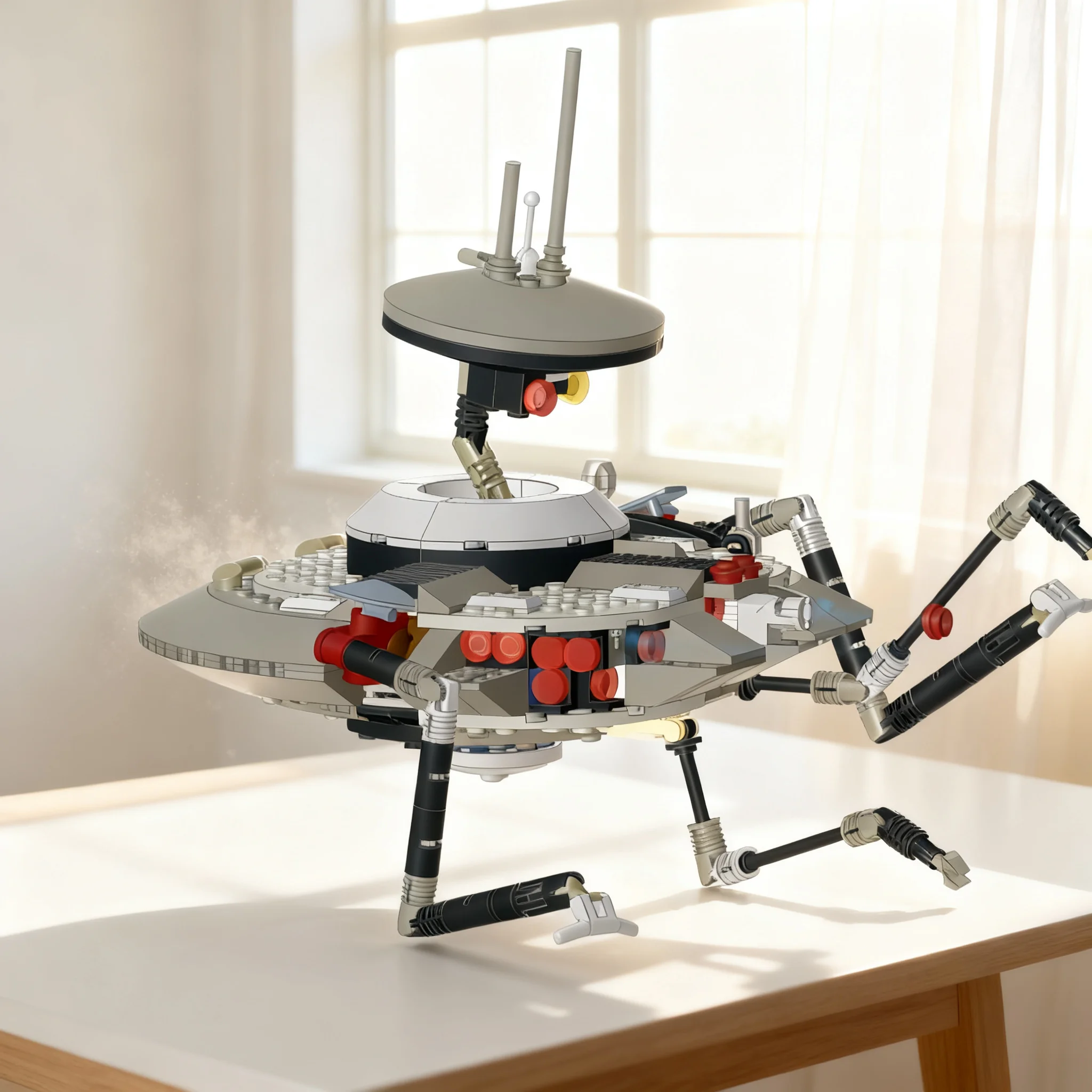 Фото Набор строительных блоков MOC Star Battle Spybot Maul, 244 детали, конструктор, игрушка, идея для подарка на Рождество, день рождения, развивающая игрушка для детей №1