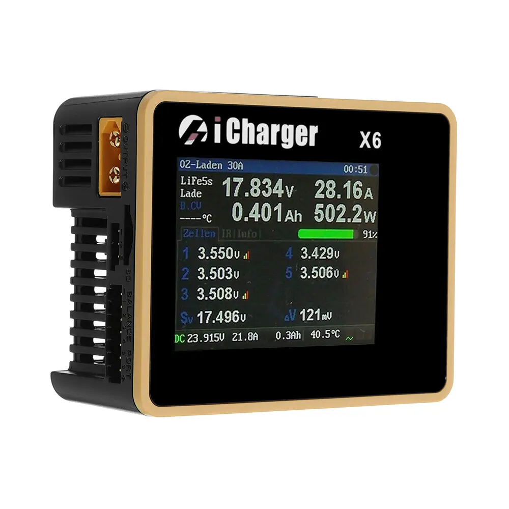 Зарядное устройство i Charger X6 800 Вт 30 А ЖК-экран |