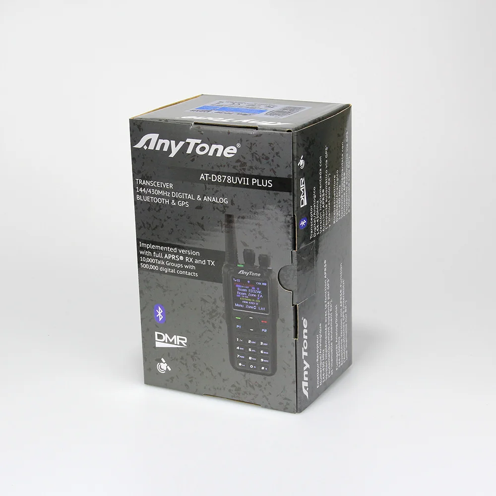 Anytone AT-D878UVII Plus DMR Analog Handheld walkie talkie radio GPS Amateur Dual band handheld radio enlarge