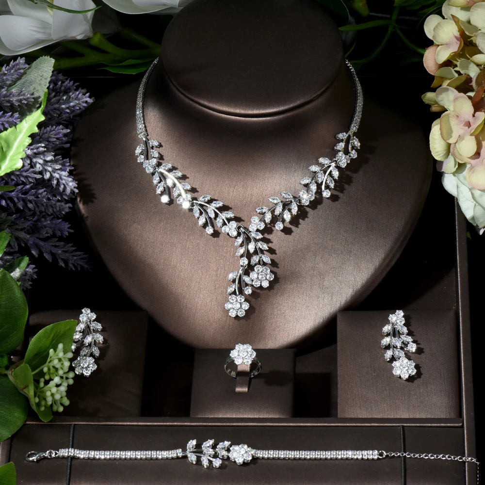 

Модные ювелирные изделия в африканском стиле, украшенные искусственным цирконием, Свадебные Ювелирные наборы из Дубая, свадебные украшени...