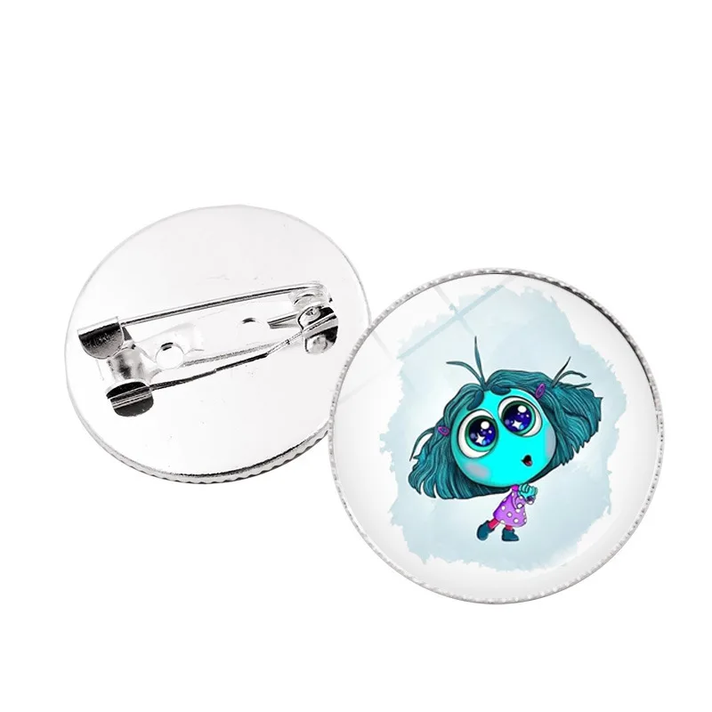 Брошь Inside Out 2 булавки с героями мультфильмов значки украшения сплав одежда