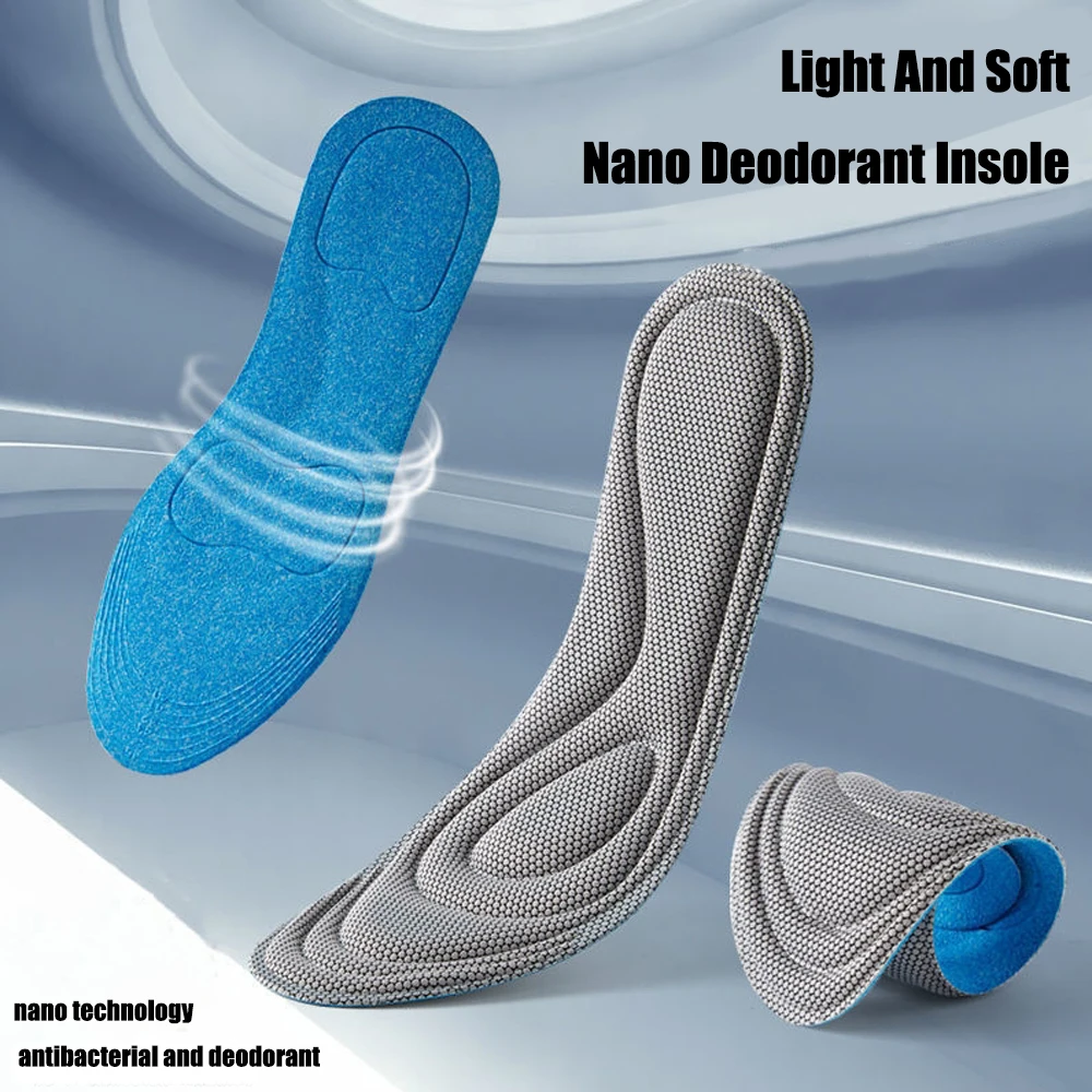 

Memory Foam Insoles for Shoes Men Women Nano Antibacterial Massage Sport Insole Feet Orthopedic Shoe Sole Running Accessories