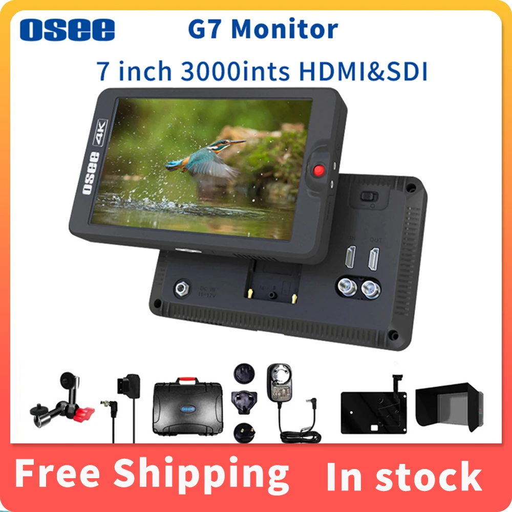 

OSEE G7 7 Inch 4K 3000 Nits Ultra-Bright DSLR Camera Field HDR Monitors