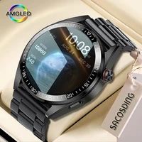 2022 bluetooth call smart watch 454454 amoled 1 39 inch screen watches always display 8gb local music smartwatch for men clock