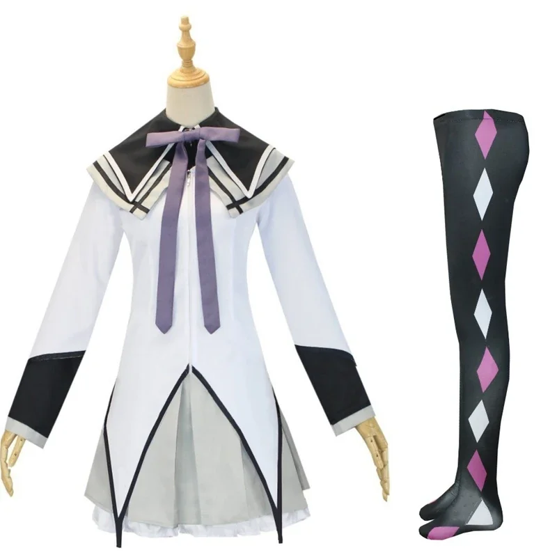 Ainclu Anime Magical Girl Puella Magi Madoka Magica Akemi Homura Kaname Платье Костюм на Хэллоуин