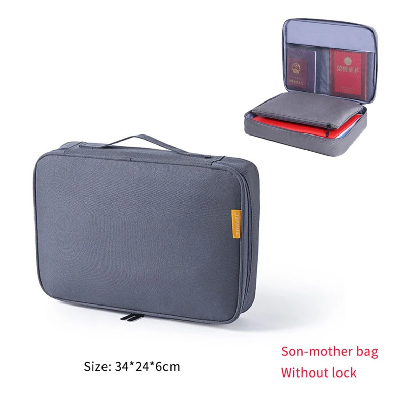 

Large Capacity Waterproof Document Bags Multifunctional Home Travel Organizer Holder School Office Business File Folder Supply