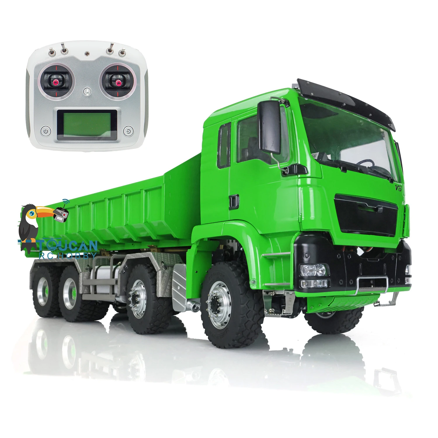 Игрушки 1/14 LESU гидравлический цилиндр для самостоятельной сборки MAN TGS 8*8 радиоуправляемая модель самосвала с металлическим шасси