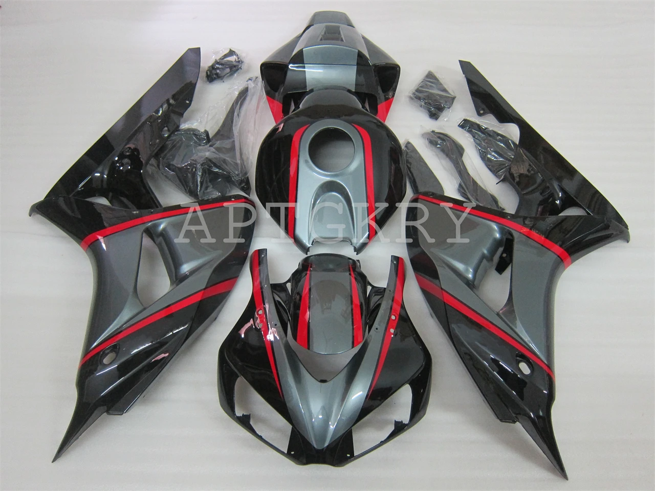 

New ABS Motorcycle Fairings Kit Fit For HONDA CBR1000RR 2006 2007 06 07 CBR 1000RR Bodywork Set Custom Black Gray