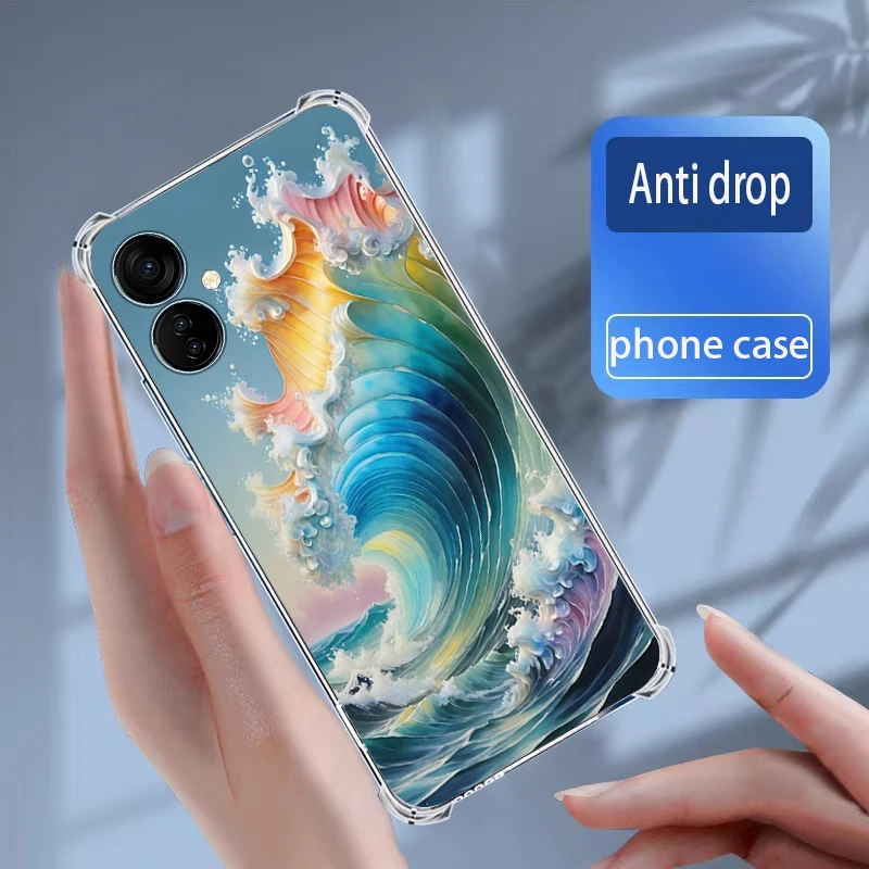 Чехлы Tecno Spark 9T/Spark 9 Pro мягкий силиконовый прозрачный чехол для телефона из ТПУ