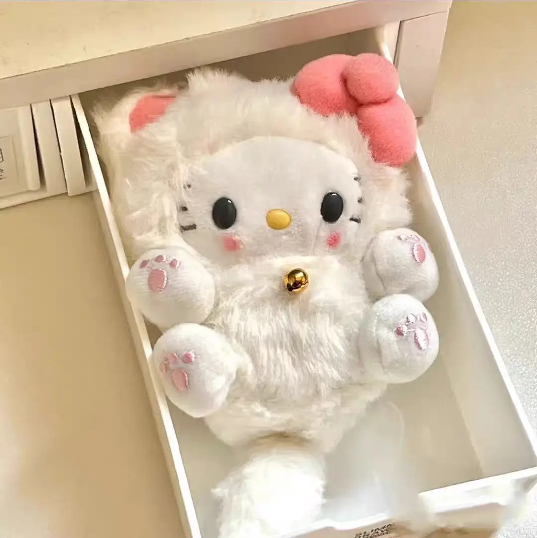 Аниме Hello Kitty Sanrio плюшевый брелок Kawaii рюкзак кулон ключ кукла мягкое кольцо