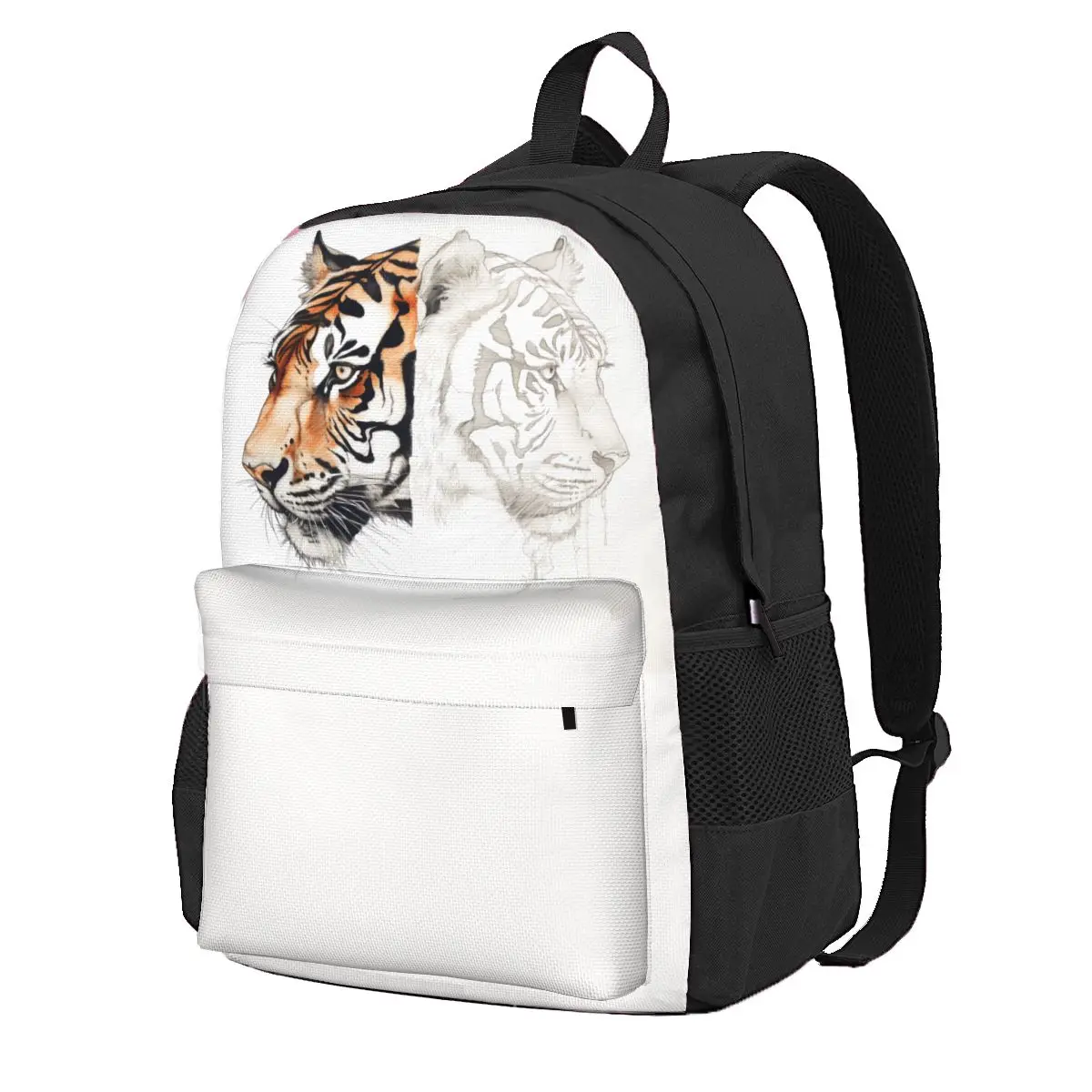 

Рюкзак с изображением тигра, двусторонние рюкзаки для путешествий, милые школьные ранцы для студентов, цветной Большой рюкзак