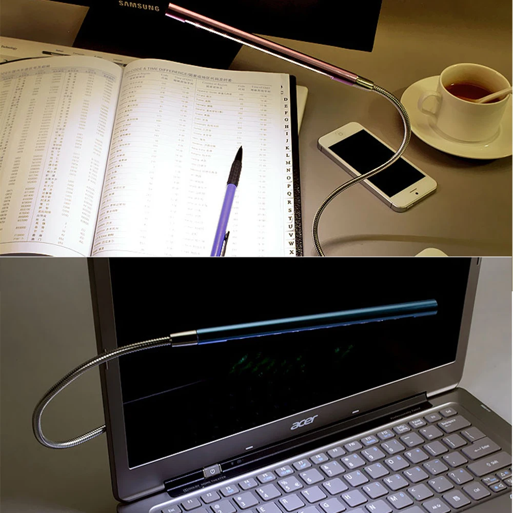 

Portable Mini 10 LED Keyboard Light Book Light Pocket-sized Mini Lights Adjustable Head Reading Light Bedroom LED Mini Lamp