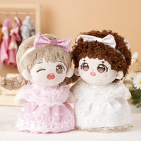 20cm doll clothes dress up lovely princess skirthead bandshoes cool stuff doll accessories generation exo idol dolls diy gift