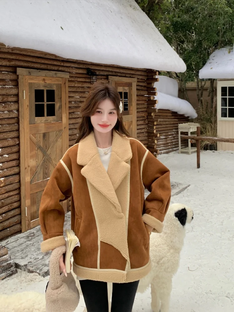 Женская зимняя утолщенная верхняя одежда из меха Maillard с воротником-стойкой новый